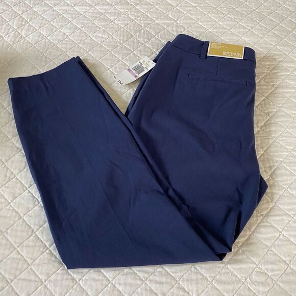 nwt Michael Kors 6P Navy Miranda Pant - Picture 7 of 8